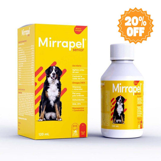 Mirrapel oleoso senior x 120 ml para perro