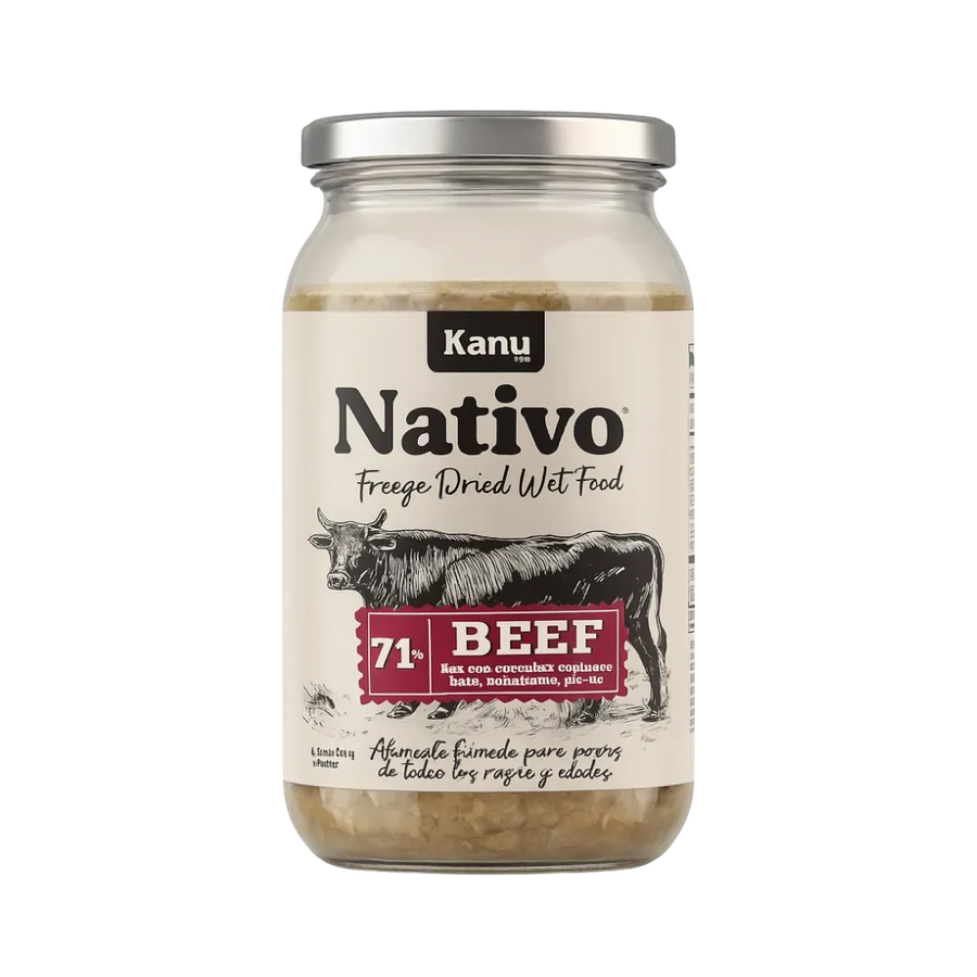 Alimento Húmedo Liofilizado Nativo Beef de Res Kanu Pet para Perro
