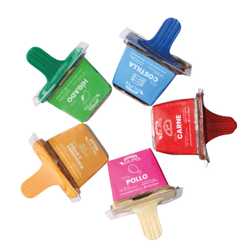 Natupop Paletas de Proteína Cárnica Pollo y Zanahoria para Perros