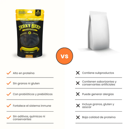 Snack de Cábano  Jerky Beef Ranch Flavor Kanu Pet Para Perro