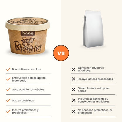 Kanu Helado Galleta Brownie Para Perro y Gato