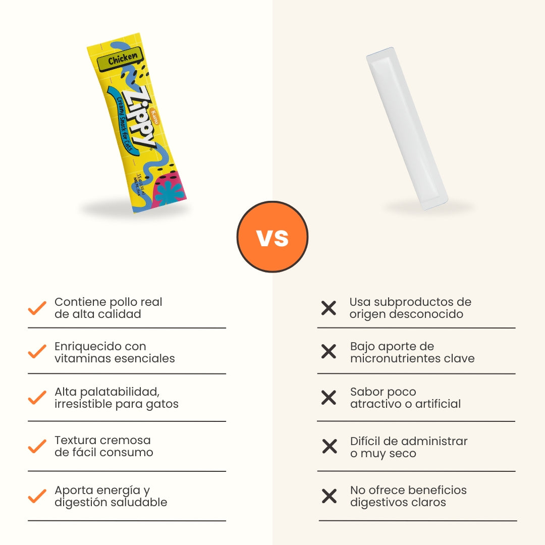 Snack Cremoso Zippy Kanu Pet para Gatos sabor Pollo