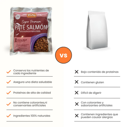 Alimento Húmedo Pate de Salmón Kanu Pet para Perros