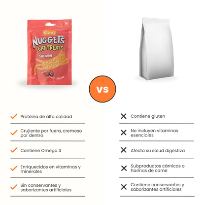 Snack Nuggets de Salmón Kanu Pet para Gato