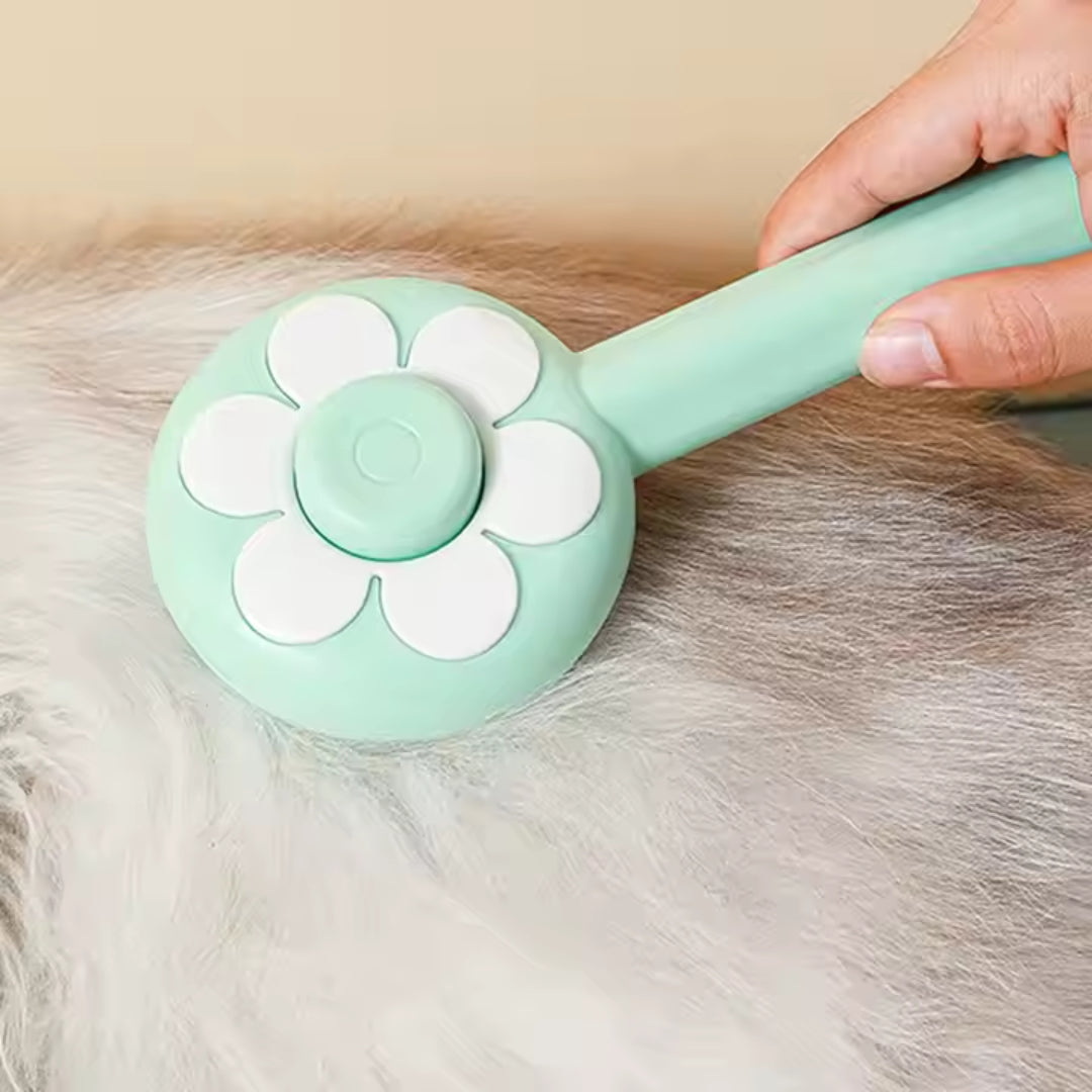 Peine Retráctil Tipo Flor Kanu Pet para Perro y Gato