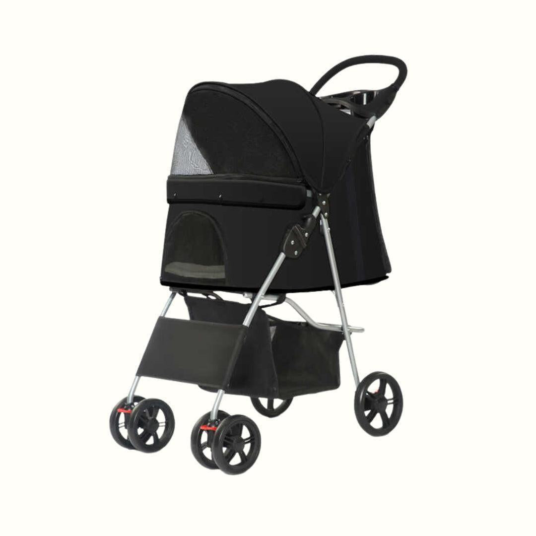 Coche Plegable Negro Kanu Pet para Perro y Gato