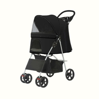 Coche Plegable Negro Kanu Pet para Perro y Gato