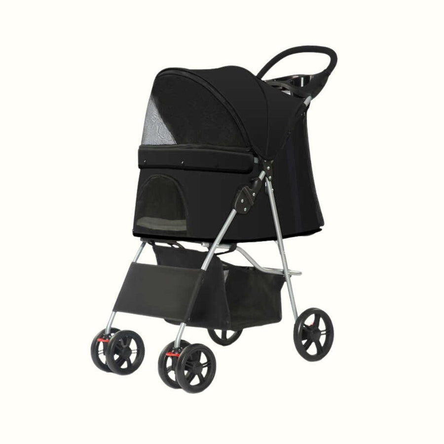 Coche Plegable Negro Kanu Pet para Perro y Gato