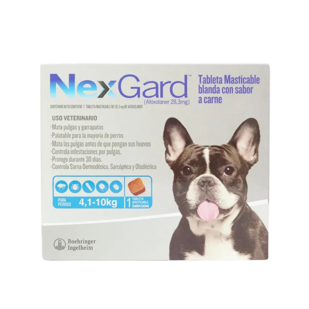 Antipulgas Nexgard para Perros de  4.1 a 10 Kg