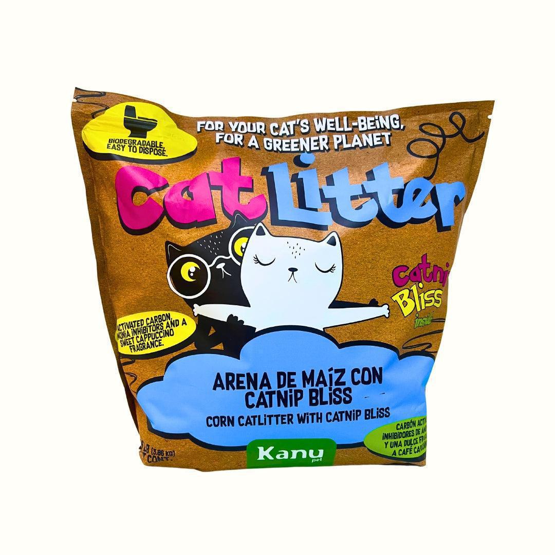 Arena 100% de Maíz con Catnip Bliss Kanu Pet para Gatos