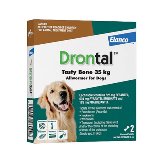 Antiparasitario Drontal Tasty para Perros > 35 kg