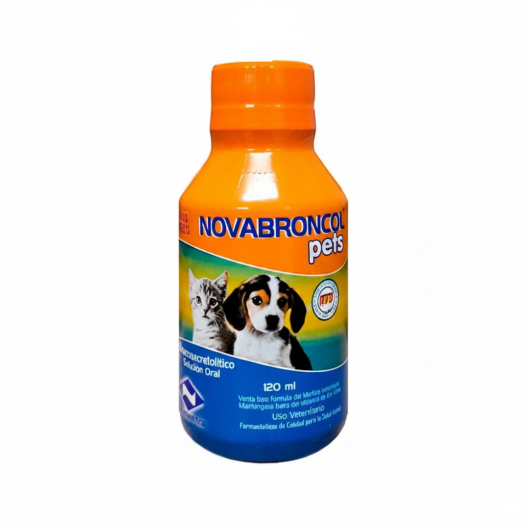 Expectorante / Mucolítico Novabroncol Pets  para Perros y Gatos