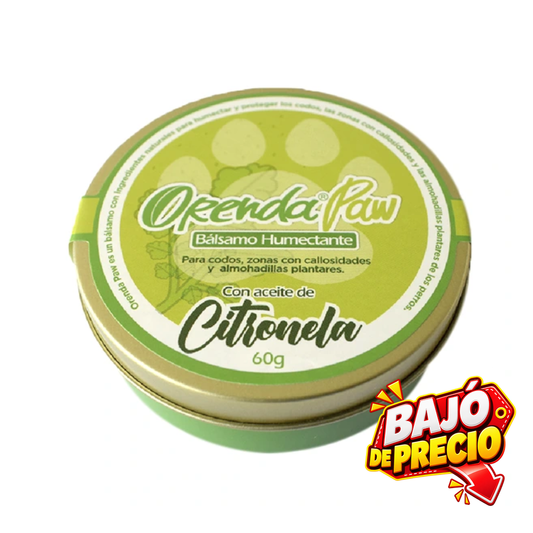 Bálsamo Orenda Paw Citronela para Perros y Gatos
