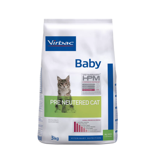 Alimento Seco Medicado Virbac Baby Pre Neutered  para Gato