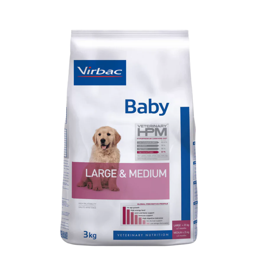 Alimento Seco Virbac Baby para Perro Large & Medium