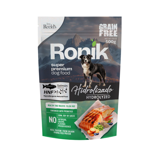 Alimento Húmedo Ronik Grain Free Salmón Hidrolizado Reeld’s Sobre para Perros