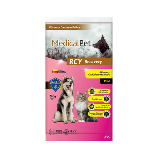 Alimento Húmedo RCY Recovery Medical Pet Reeld’s Sobre para Perros y Gatos