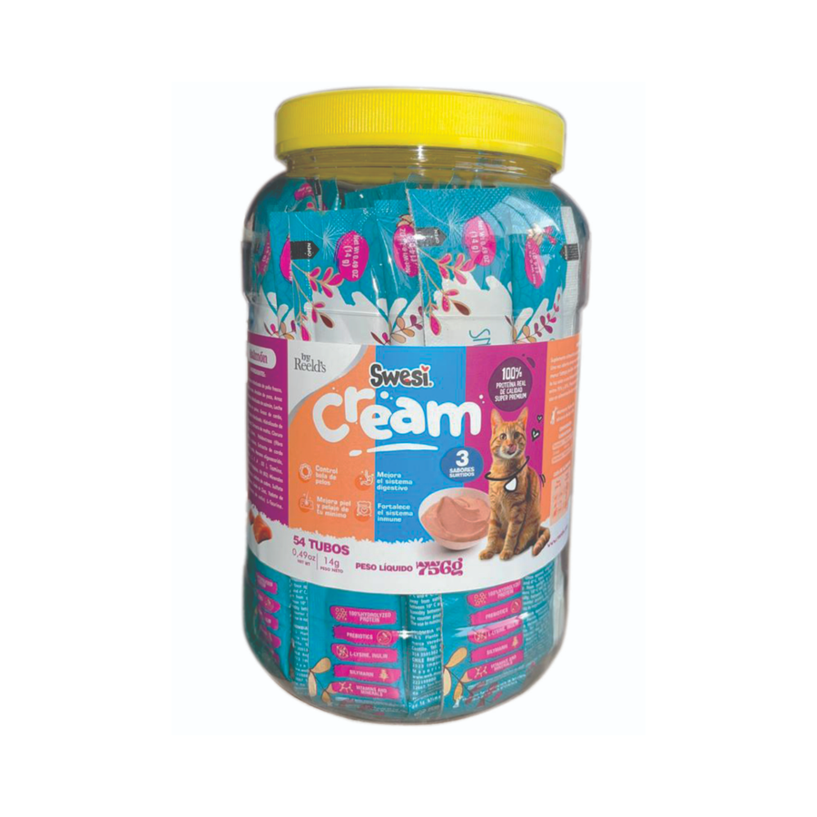 Snack Cremoso Swesi Cream Delicious Reeld’s para Gatos Bombonera