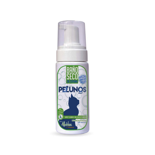 Perfume Baño Seco en Espuma Pelunos para Gatos