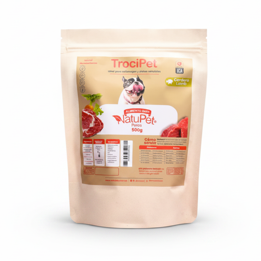 Alimento Congelado TrociPet Cordero Natupet para Perros