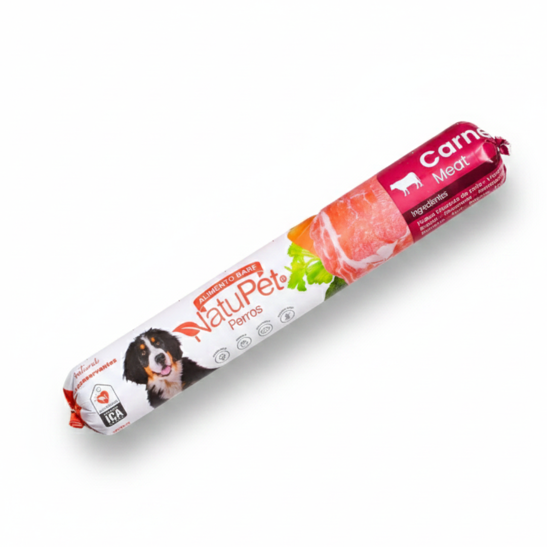 Alimento Congelado Natubarra Carne Natupet para Perros