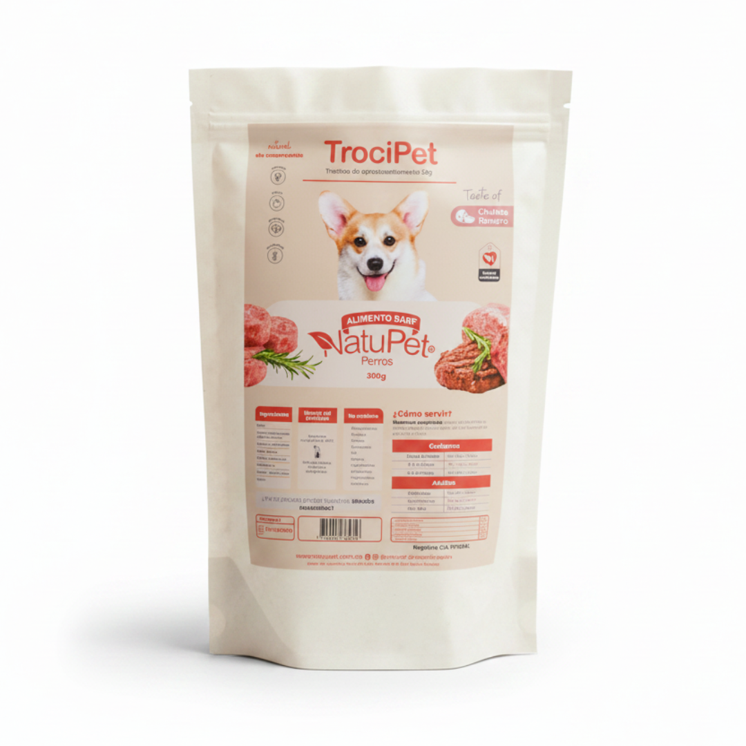Alimento Congelado TrociPet Chuleta Romero Natupet para Perros
