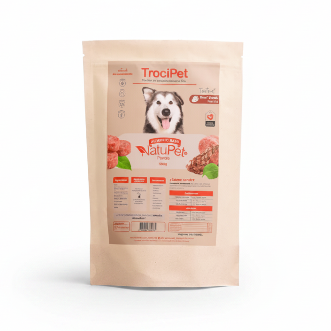 Alimento Congelado TrociPet Beef Steak Natupet para Perros