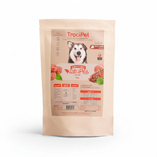 Alimento Congelado TrociPet Beef Steak Natupet para Perros