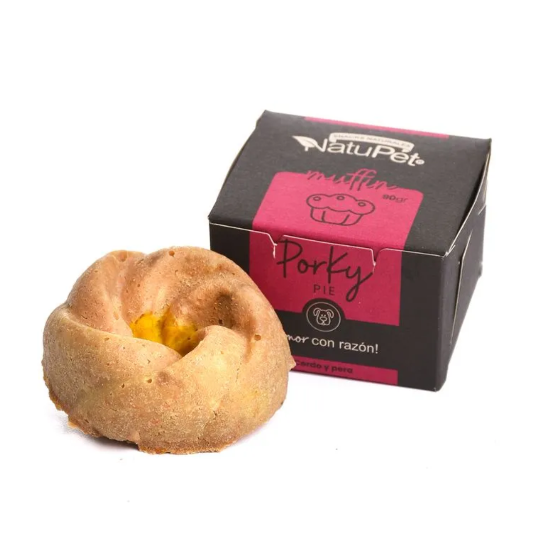 Muffin Porky Cerdo y Pera Natupet para Perros