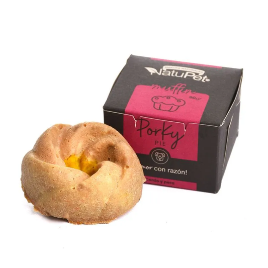Muffin Porky Cerdo y Pera Natupet para Perros