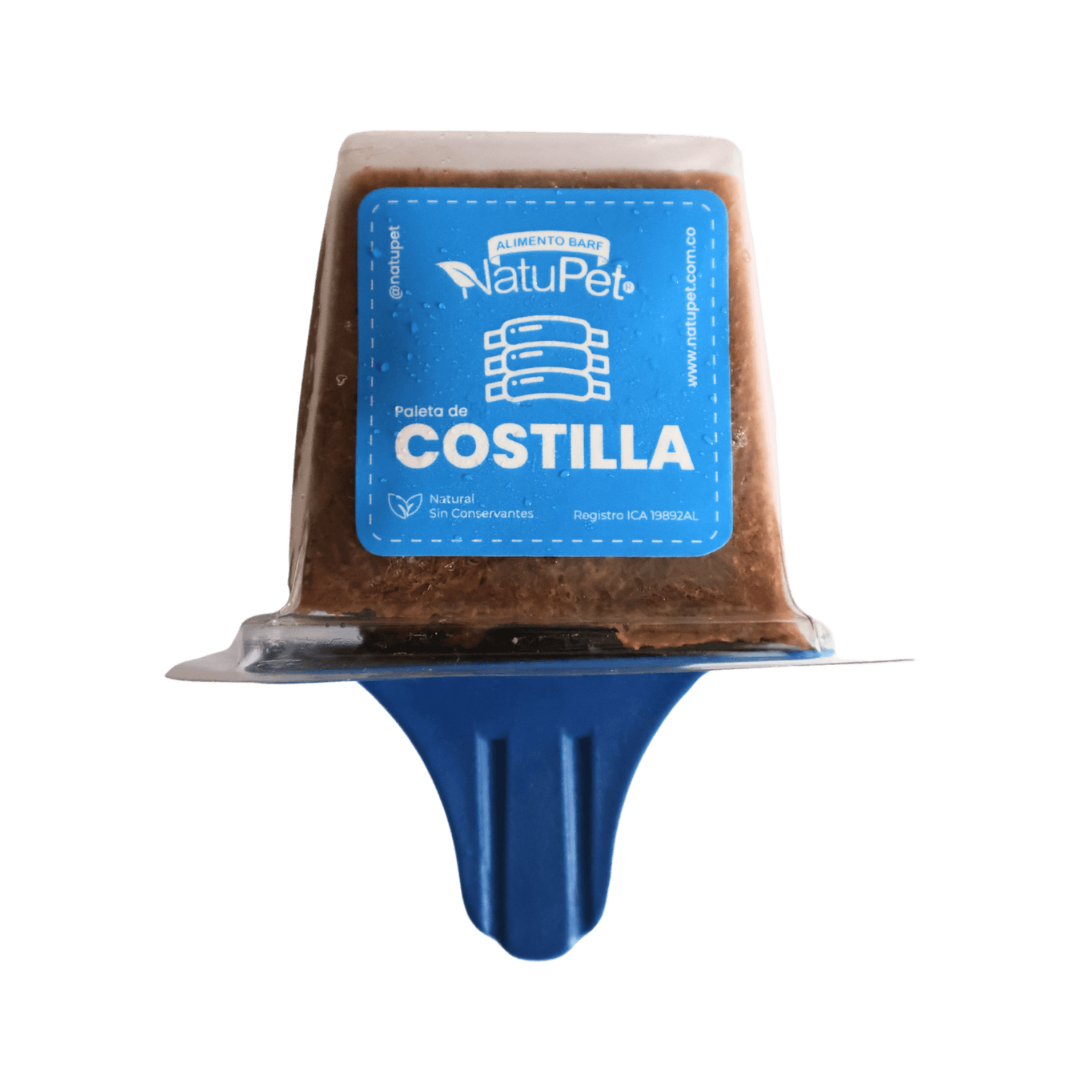 Natupop Paletas de Proteína Cárnica Costilla para Perros