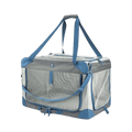 Transportadora Camping Exterior Gris/Azul Kanu Pet para Perro y Gato