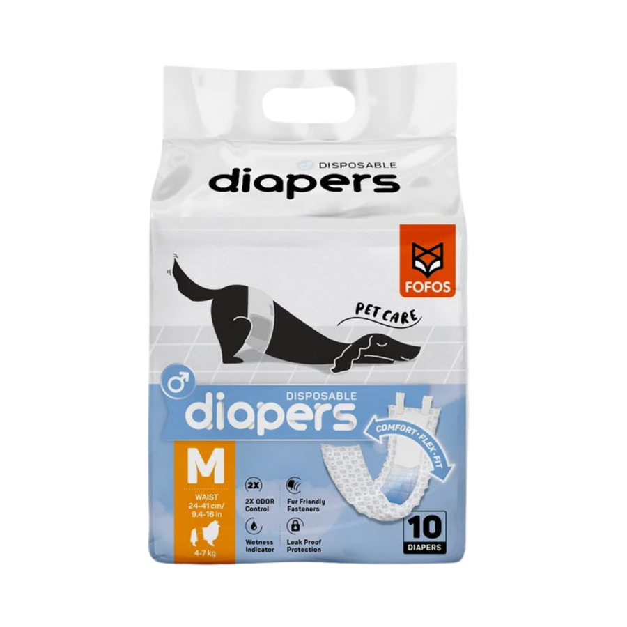 Pañales Desechables para Perro Macho