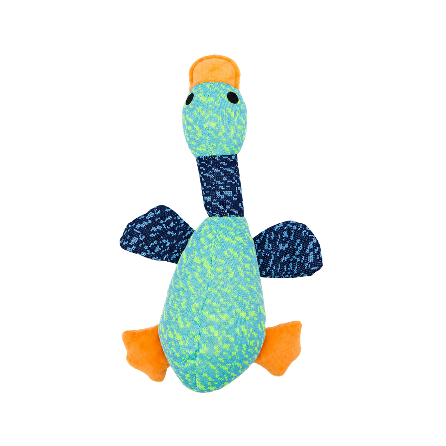 Juguete de Peluche Pato Azul con Sonido Kanu Pet para Perros