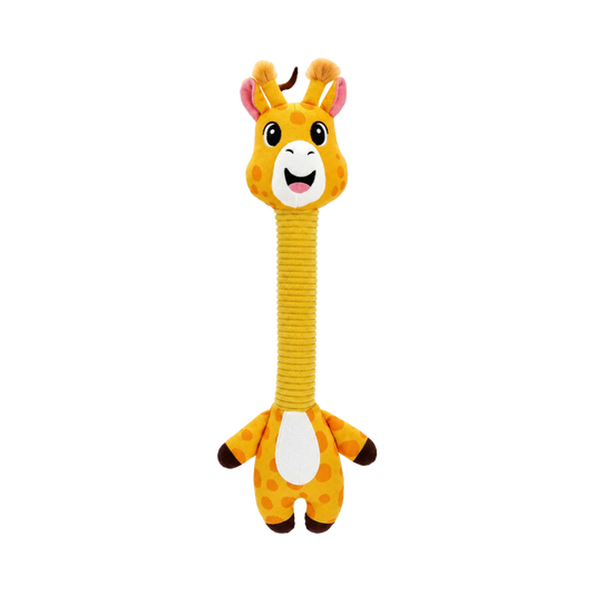 Juguete de Peluche Jirafa con Cuello Crujiente Kanu Pet para Perros