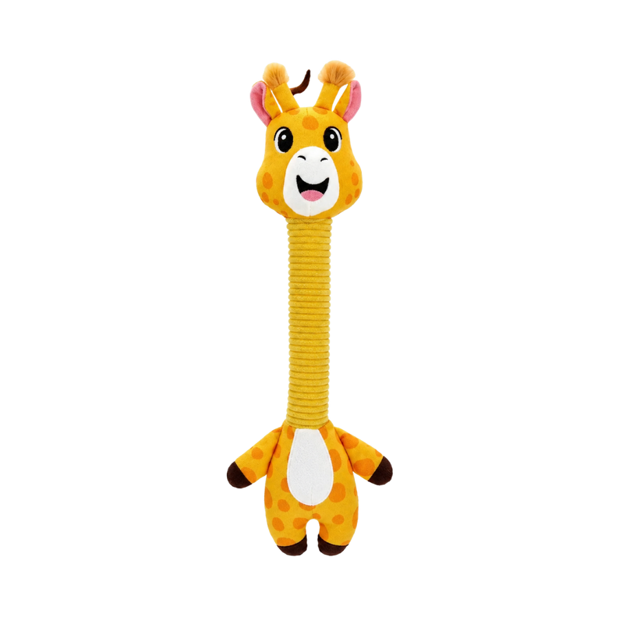 Juguete de Peluche Jirafa con Cuello Crujiente Kanu Pet para Perros