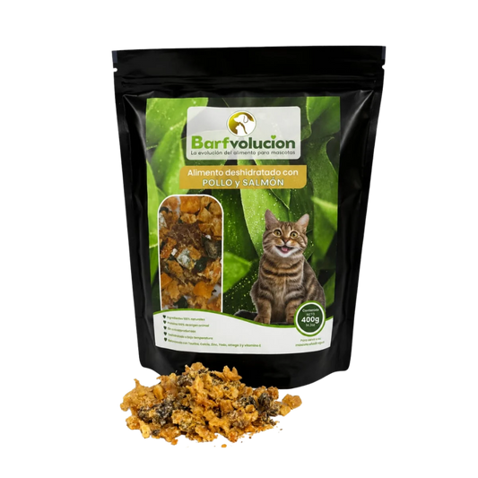 Alimento natural Deshidratado Hi Barf para Gatos