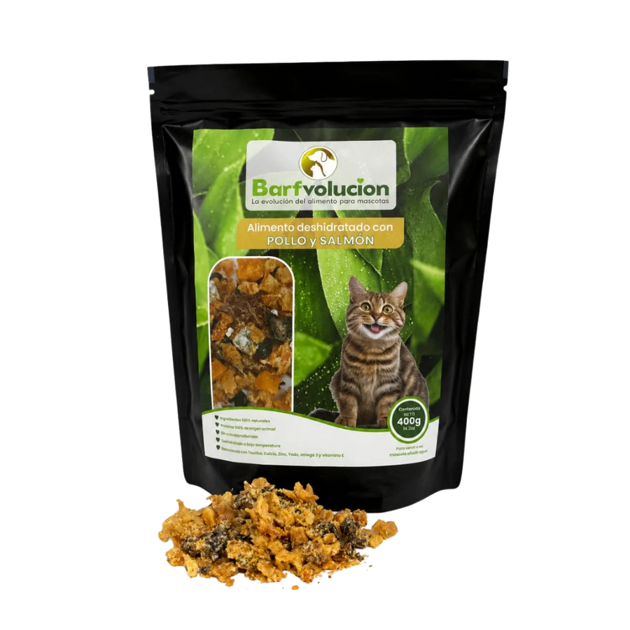 Alimento natural Deshidratado Hi Barf para Gatos