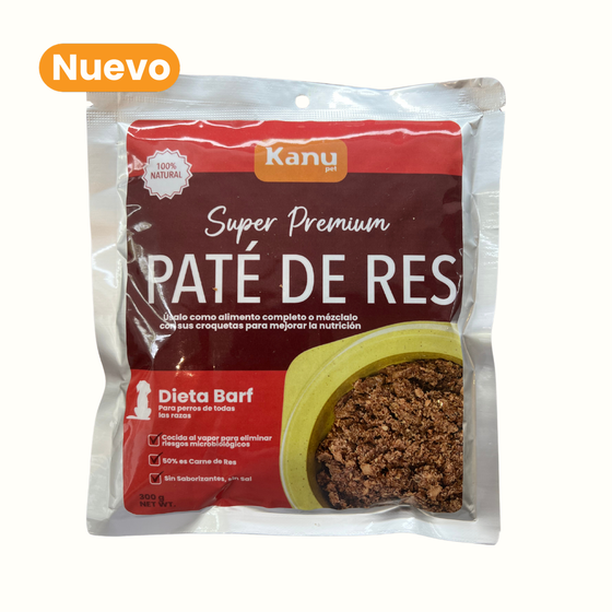Alimento Húmedo Paté de Res Kanu Pet para Perros