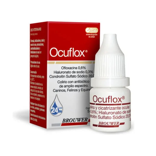 Solución Oftálmica Ocuflox Gotero para Perro y Gato