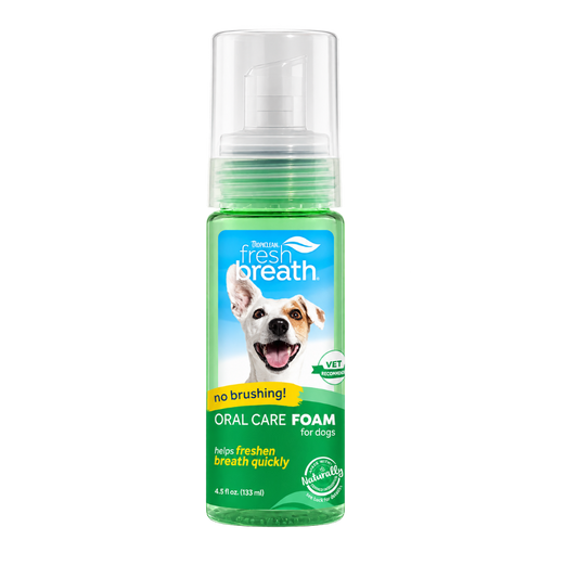 Espuma Tropiclean Dental de Menta para perro