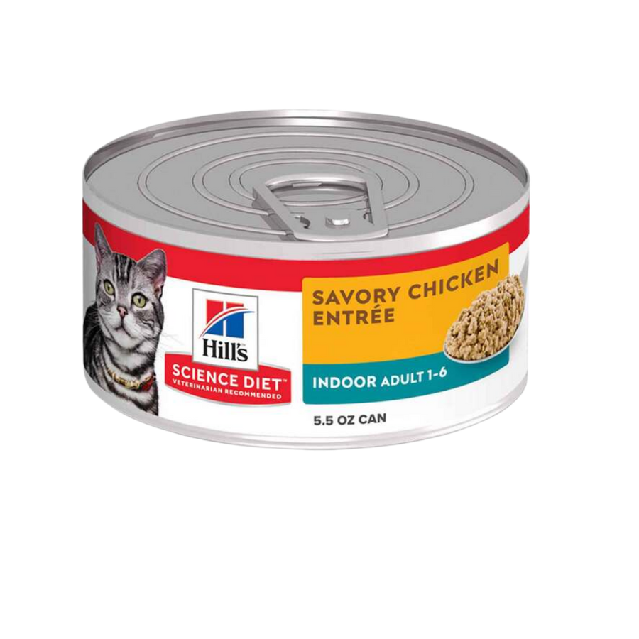 Alimento Húmedo Hills Feline Indoor Pollo para Gato Adulto Lata