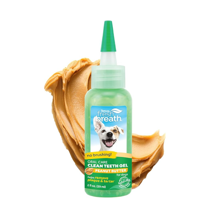 Gel Dental para Perros TropiClean Mantequilla de Maní x 2 oz