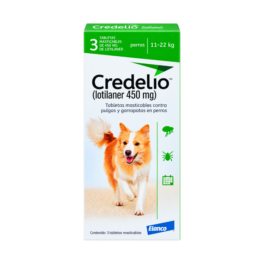 Antipulgas Oral Credelio comprimido 11-22 kg para Perros