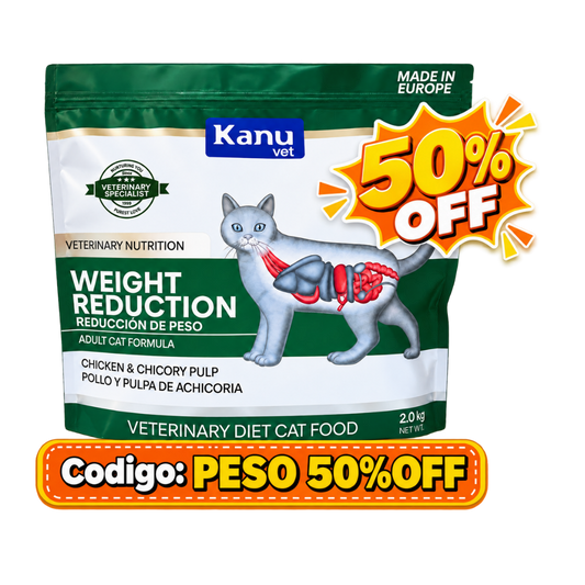 Alimento Seco Medicado Kanu Vet Weight Reduction para Gato Adultos