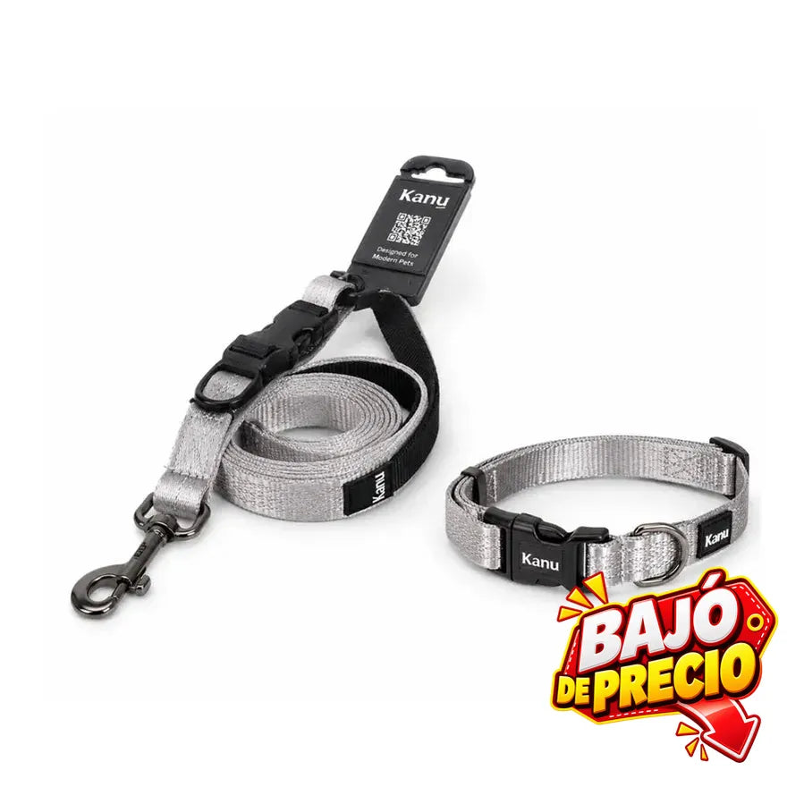 Combo Collar/Correa Kanu Pet para Perro