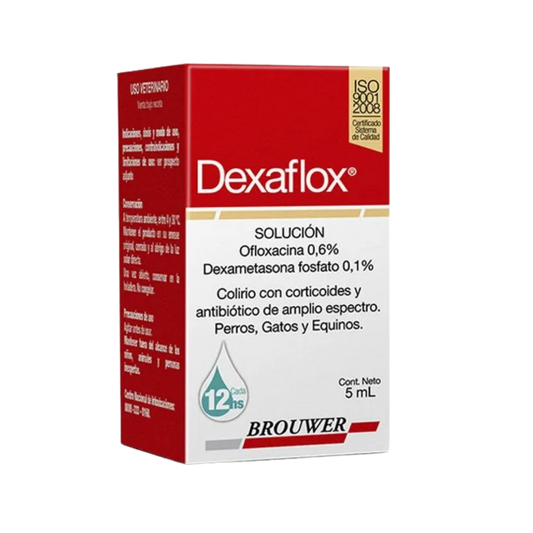 Solución Oftálmica Dexaflox Gotero para Perro y Gato