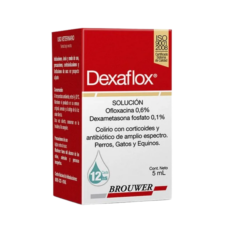 Solución Oftálmica Dexaflox Gotero para Perro y Gato