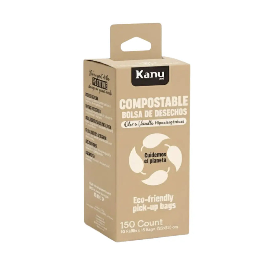 Bolsas de Desechos Compostable Hipoalergénica Kanu Pet para Perro y Gato