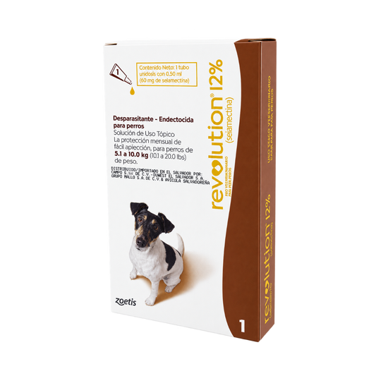 Antipulgas Revolution 12 % Cafe Selamectina pipeta para perro